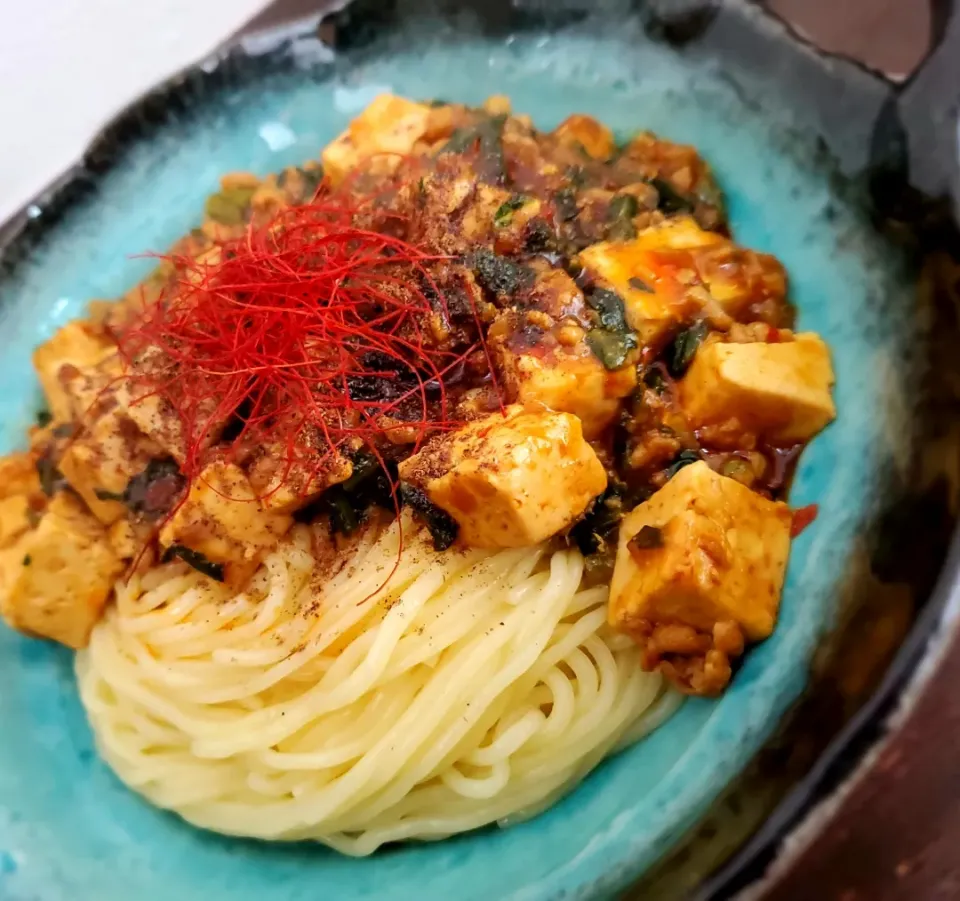 糖質0麺で麻婆麺(  ˙▿˙　)ほわじゃおマシマシ|まぁさん