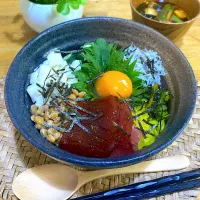 Snapdishの料理写真:ばくだん丼を作りました😀|kiyomi914さん