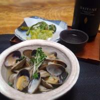 山菜の天ぷらと貝汁