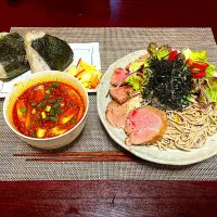 Snapdishの料理写真:辛出汁蕎麦|RYONさん