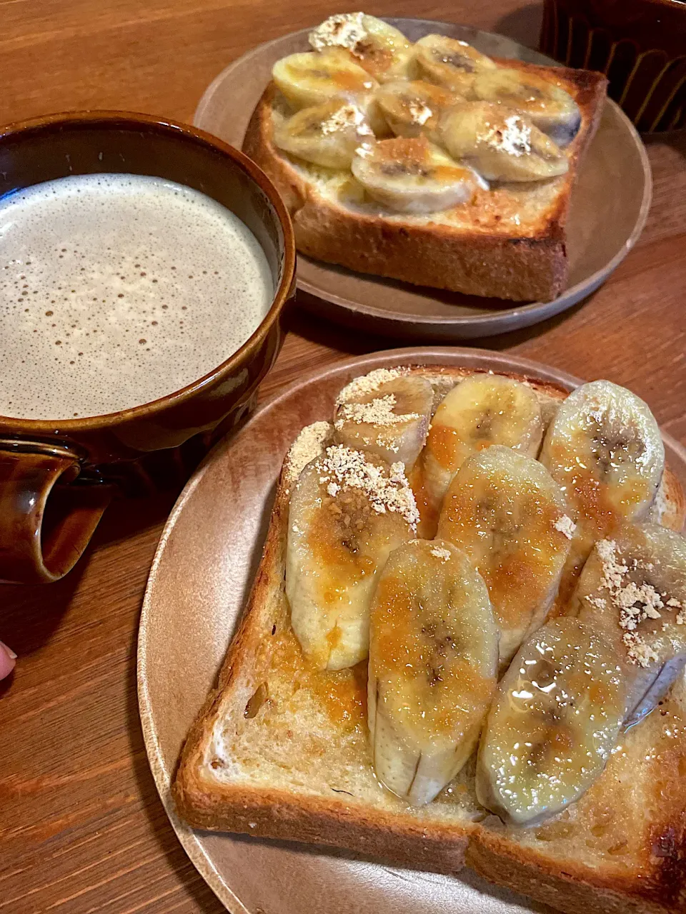 バナナのハチミツときなこトースト|ＭＡＲＵＥ家の食卓さん