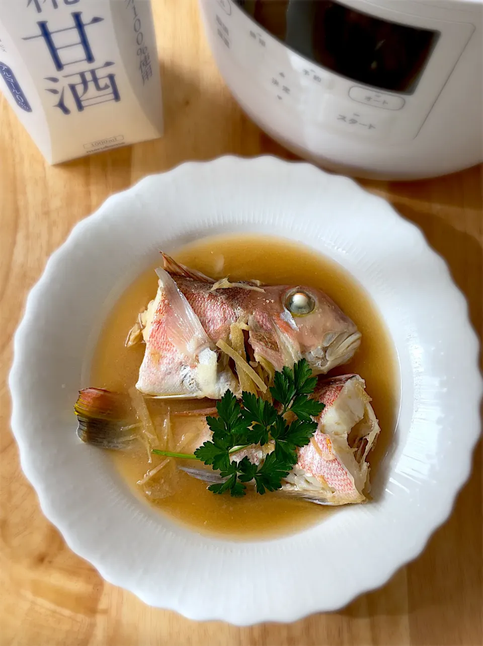 釣り魚🎣甘鯛の糀甘酒生姜スープ|9421beruさん