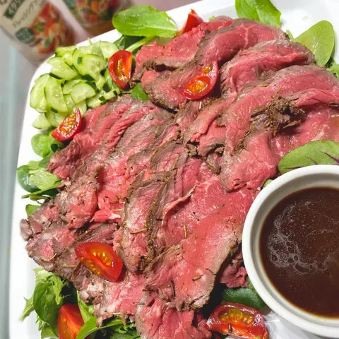 「素材を味わうドレッシング　すりおろし野菜」を使ってみたSnapdishの料理・レシピ写真:ローストビーフ🐃♡