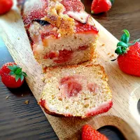 コロコロいちごジャムのパウンドケーキ🍓