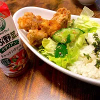 から揚げ丼|hippopotamusさん