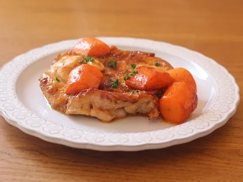 鶏肉とにんじんの洋風蒸し煮|ヤマサ醤油公式アカウントさん