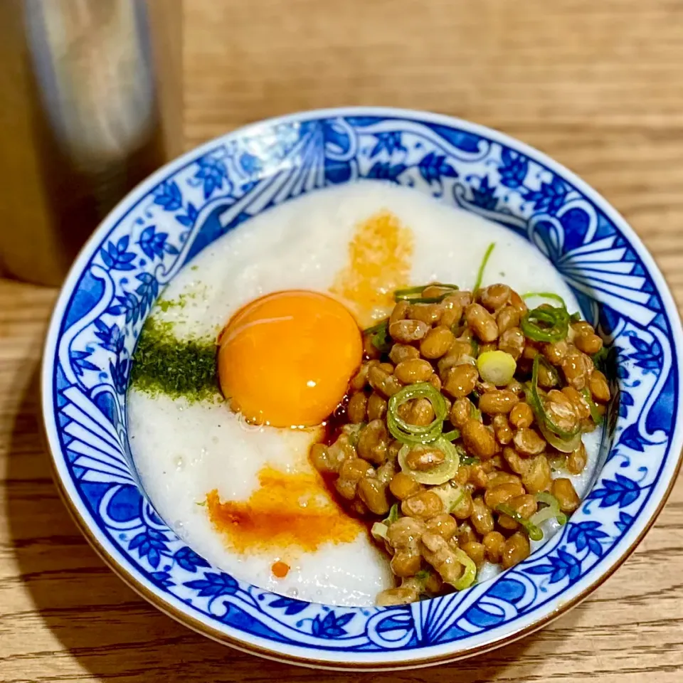 山かけ納豆で朝ごはん・・|ばくあんしゃさん