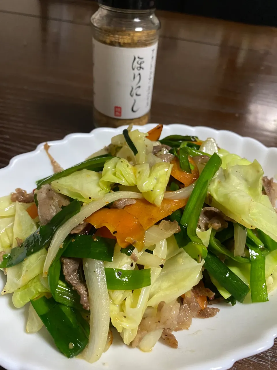 Snapdishの料理写真:「ほりにし」で野菜炒め|TOMOさん