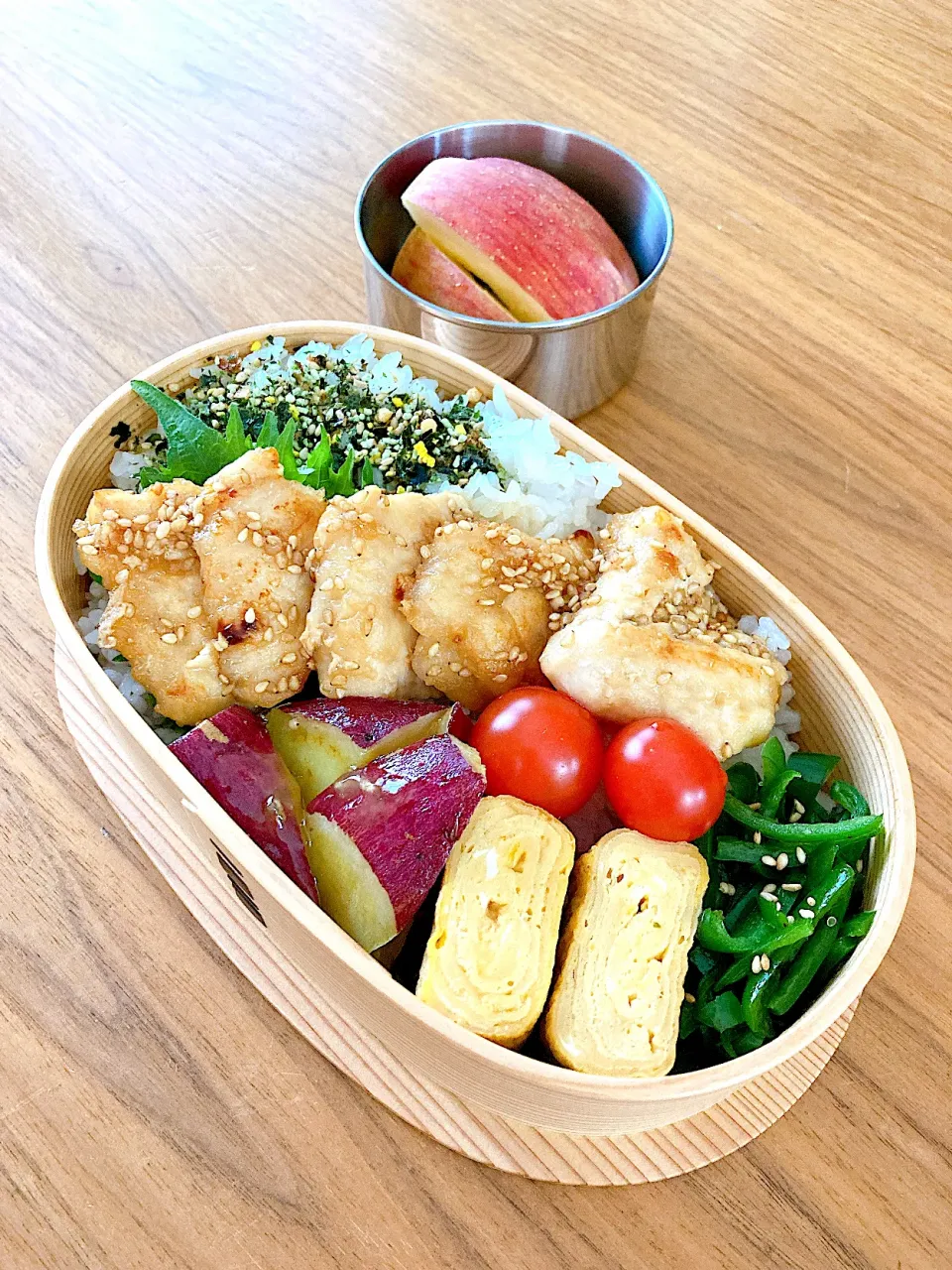 鶏むね肉の甘酢ごま和え弁当|acchi2021さん