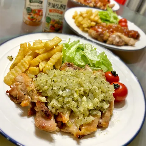 「素材を味わうドレッシング　イタリアン」を使ってみたSnapdishの料理・レシピ写真:チキンステーキ🐓♡