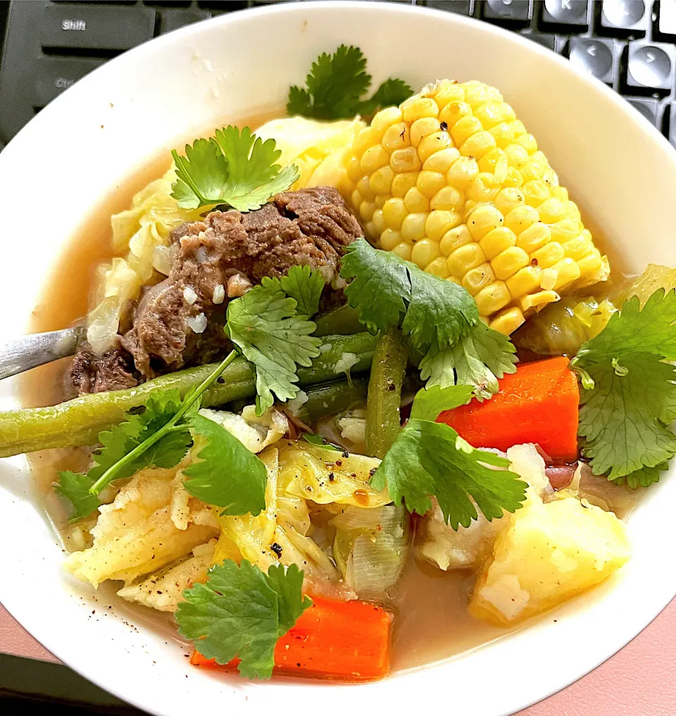 Beef with yummy goodness vegetables soup|🌺IAnneさん