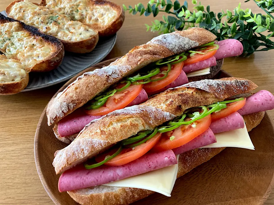 ＊バゲットサンド🥖２種＊|＊抹茶＊さん