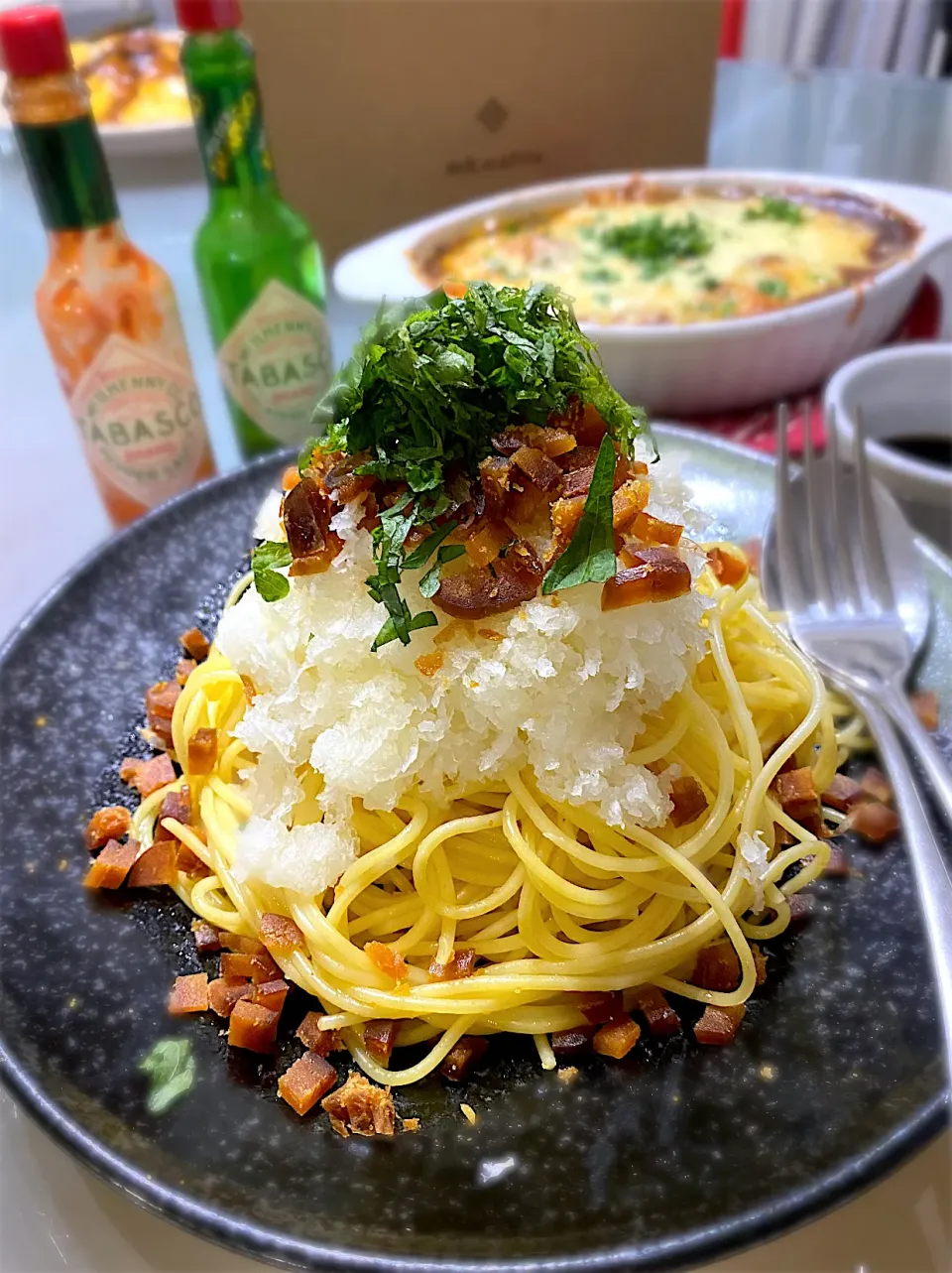 カラスミと大根のパスタ🍝|Catherineさん