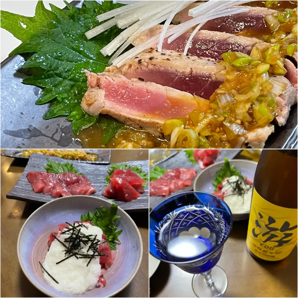 マグロ三昧で晩酌🍶|ナガマンさん