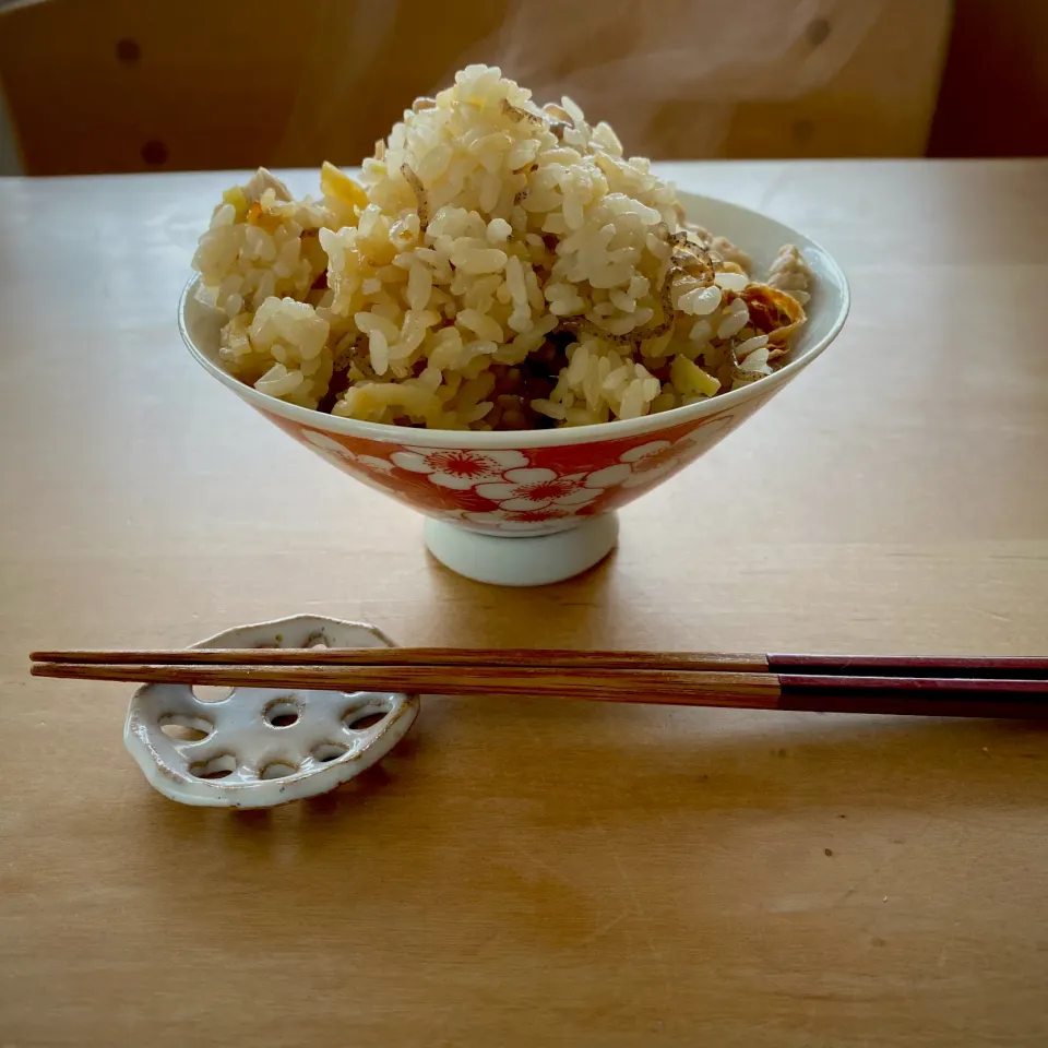 あま酒入りんご炊き込みご飯|すずさん