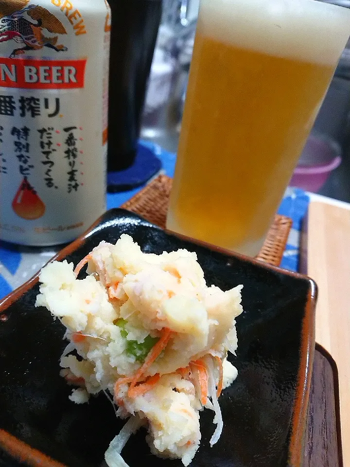 ポテトサラダで乾杯|食事メモメモさん