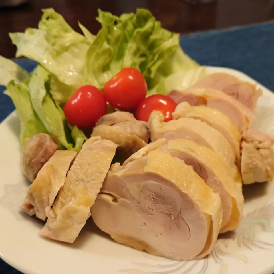 Snapdishの料理写真:蒸し鶏(≧∇≦*)|しーPaPaさん