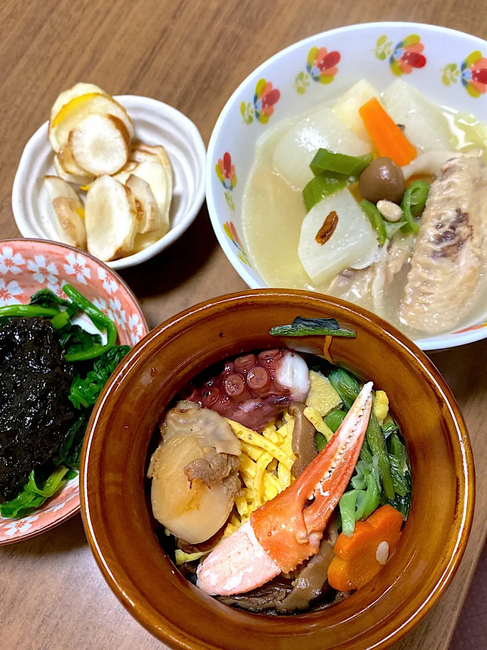 🌸参鶏湯🌸&淡路屋さんのひっぱりだこ飯🌸|kikiさん