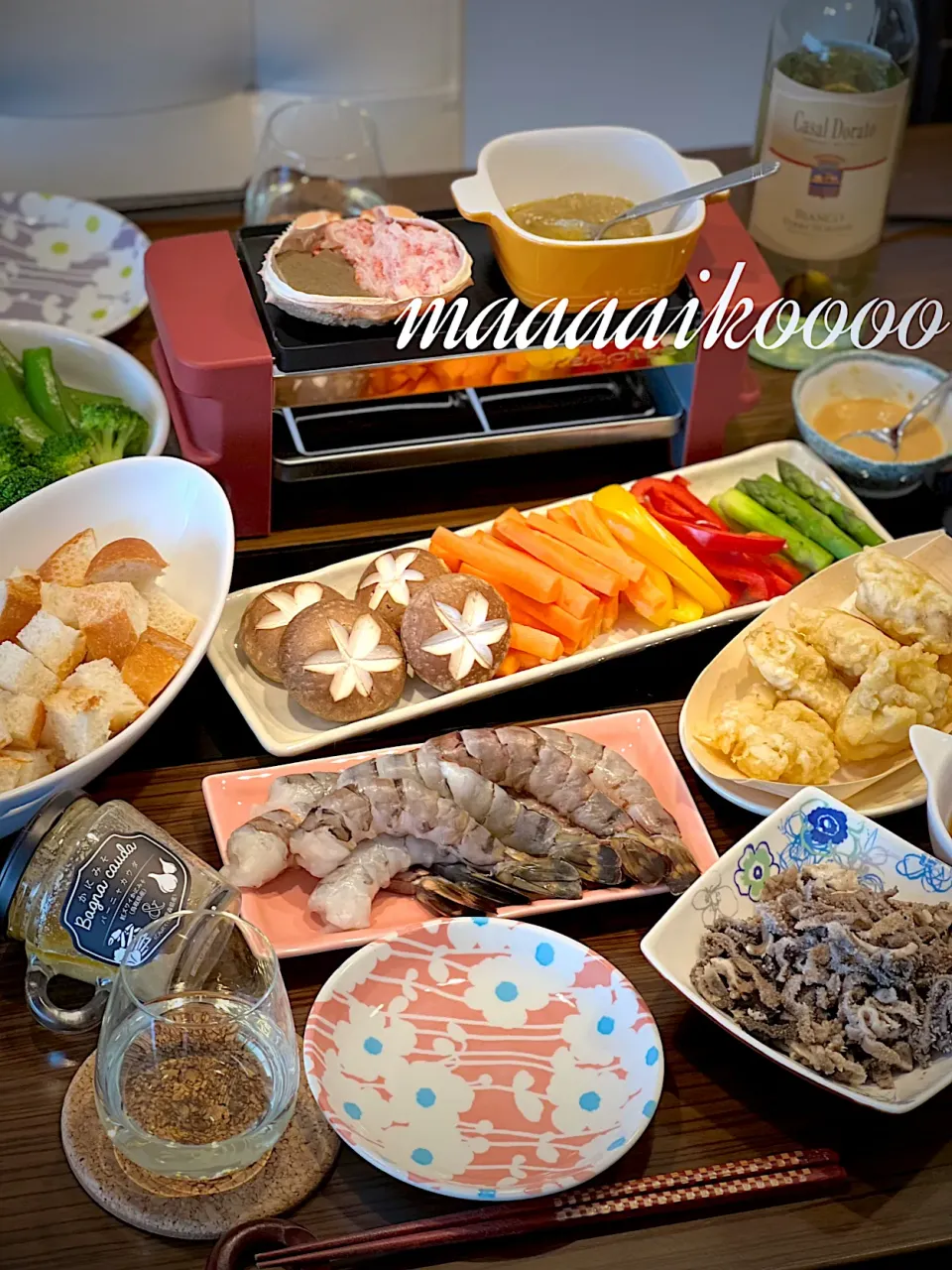 Snapdishの料理写真:お昼&晩ご飯🦐🦀🥂🍾✨|マイコさん