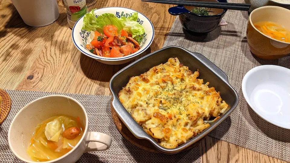 豚ひき肉のポテトグラタン|まみさん