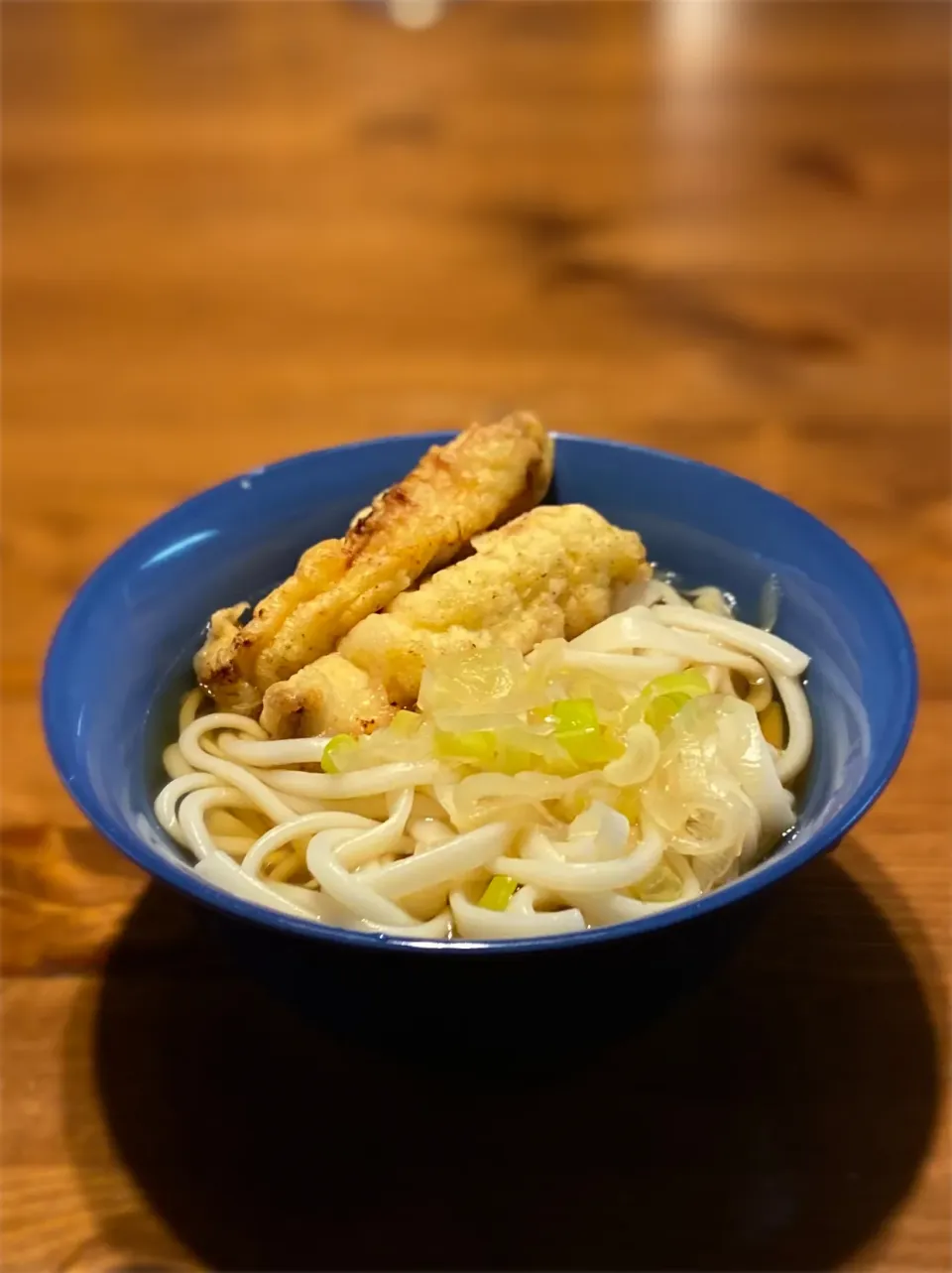 1/31の朝食　昨夜の残り物でかしわ天うどん！|yoneさん