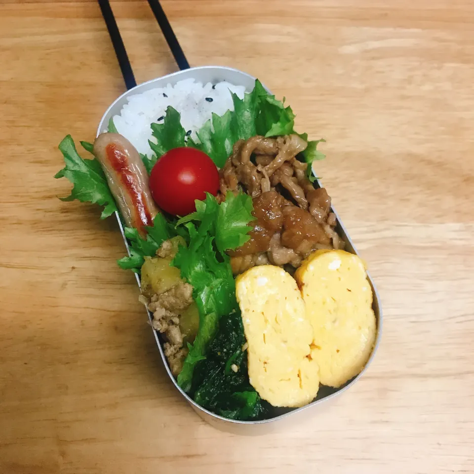 Snapdishの料理写真:次男男子高校生弁当・学校再開|mickyさん