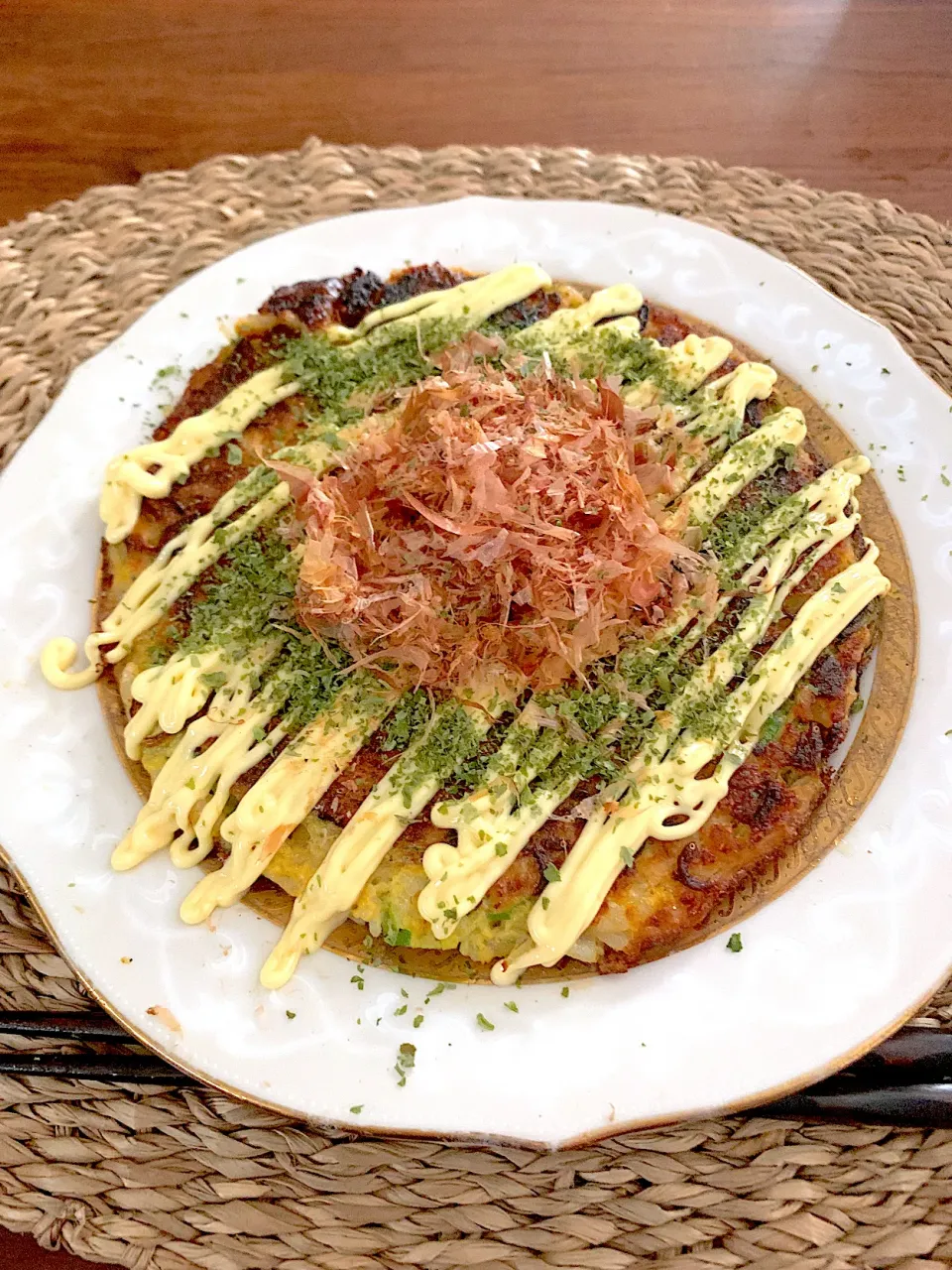 ご飯と山芋のお好み焼き|ryoranさん