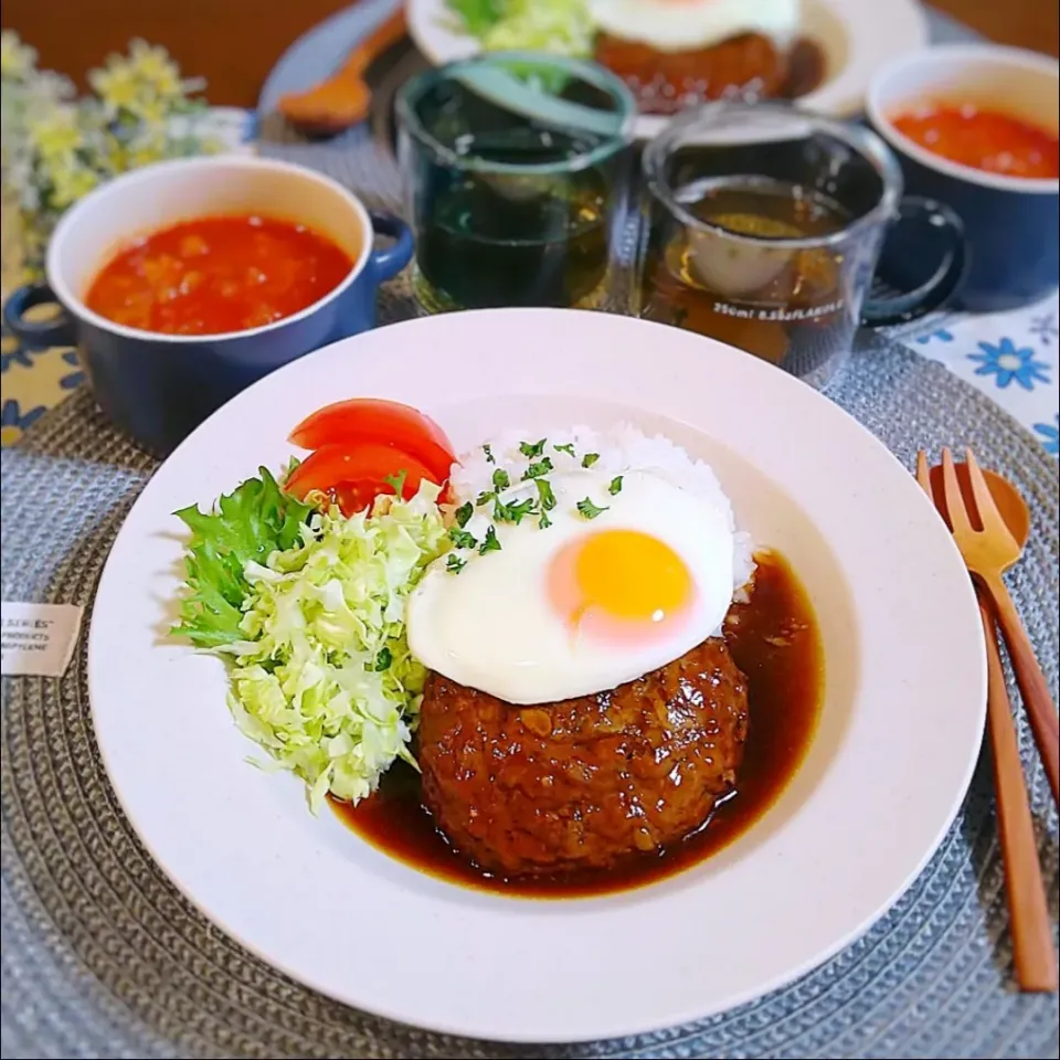 Snapdishの料理写真:ロコモコ丼|こだしーさん