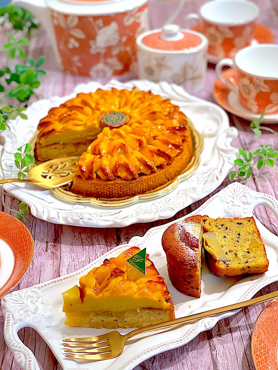 スィートポテトタルトとさつまいもマフィン🍠お芋お芋お芋〜(*˘ᗜ˘*)(*˘ᗜ˘*)|AXさん