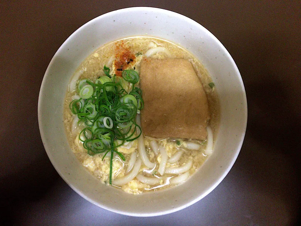 Snapdishの料理写真:チルド きつねうどん(玉子入)|ばーさんさん