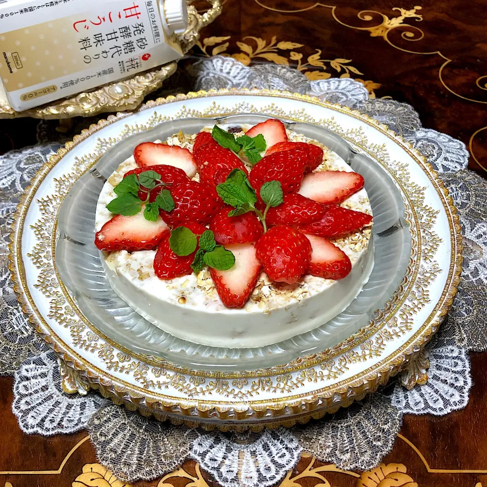 甘こうじヨーグルトチーズケーキ🍓|henryさん