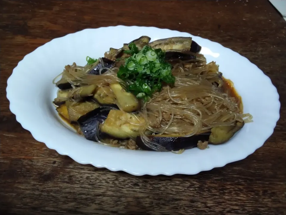 大豆のお肉(乾燥タイプ)で麻婆茄子春雨|にんにくと唐辛子が特に好き❤️(元シャリマー)さん