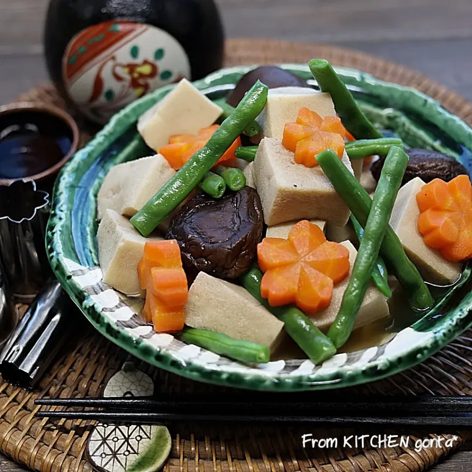 沖縄県産いんげんで作る✨高野豆腐といんげんのほっこり煮物🇯🇵|gonta*さん