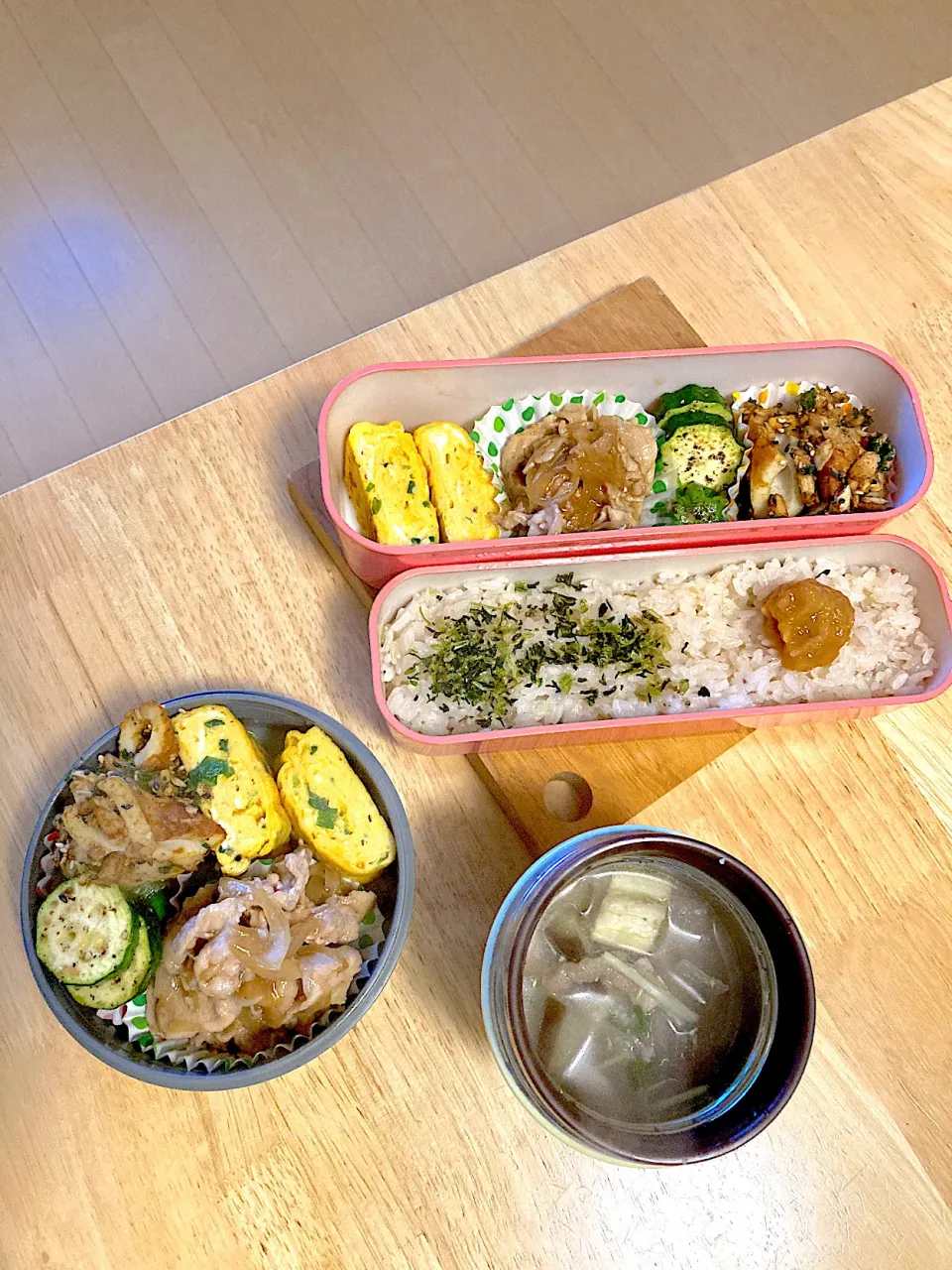 今日のお弁当☺︎☺︎2人分|さくたえさん