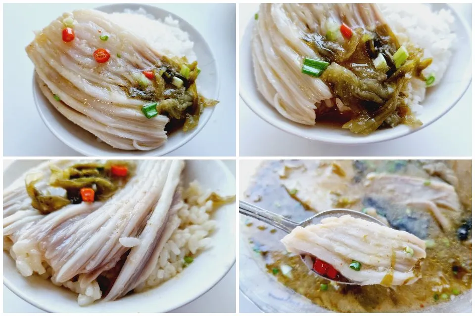 酸菜鳐鱼 - skate wing with pickled mustard greens|steven z.y.さん