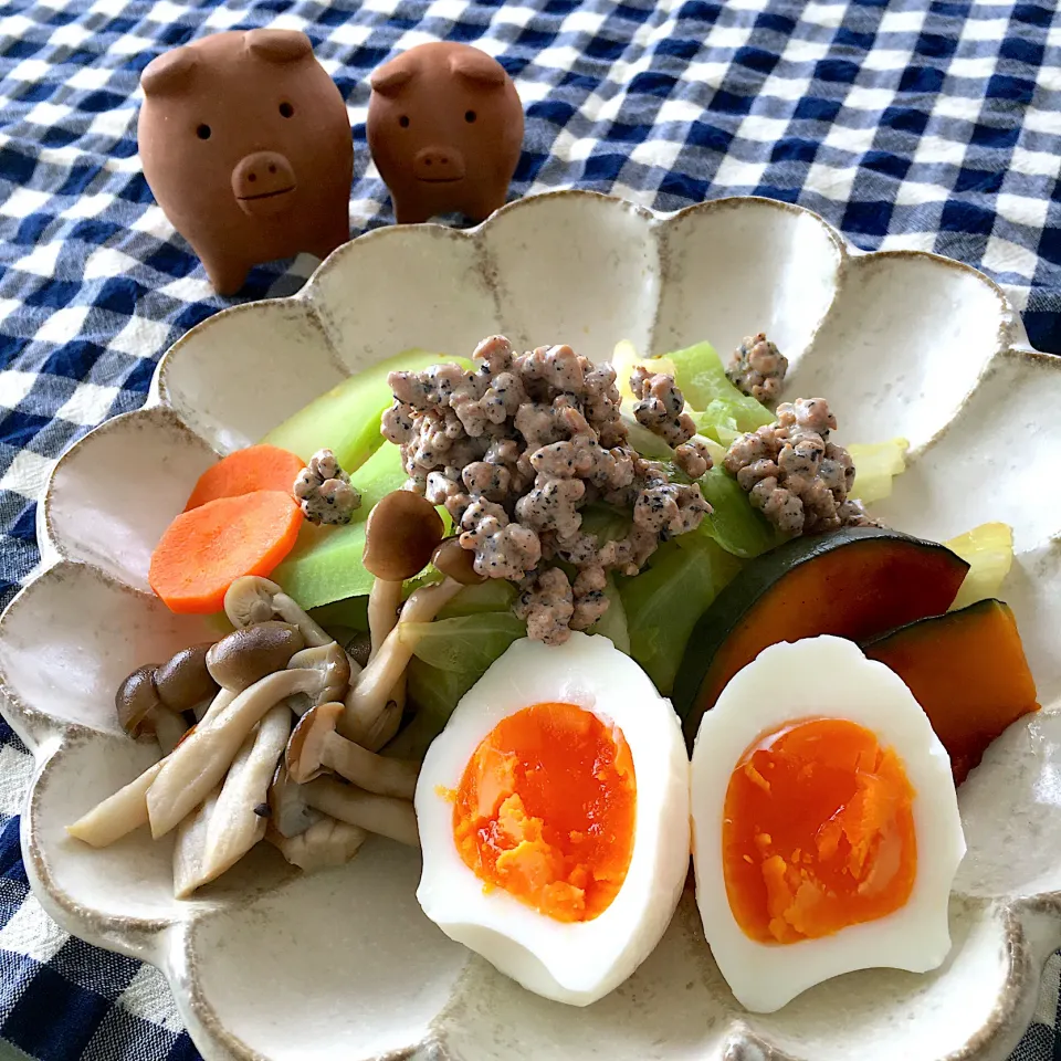 大豆ミート胡麻マヨ和えを使って|むーさん