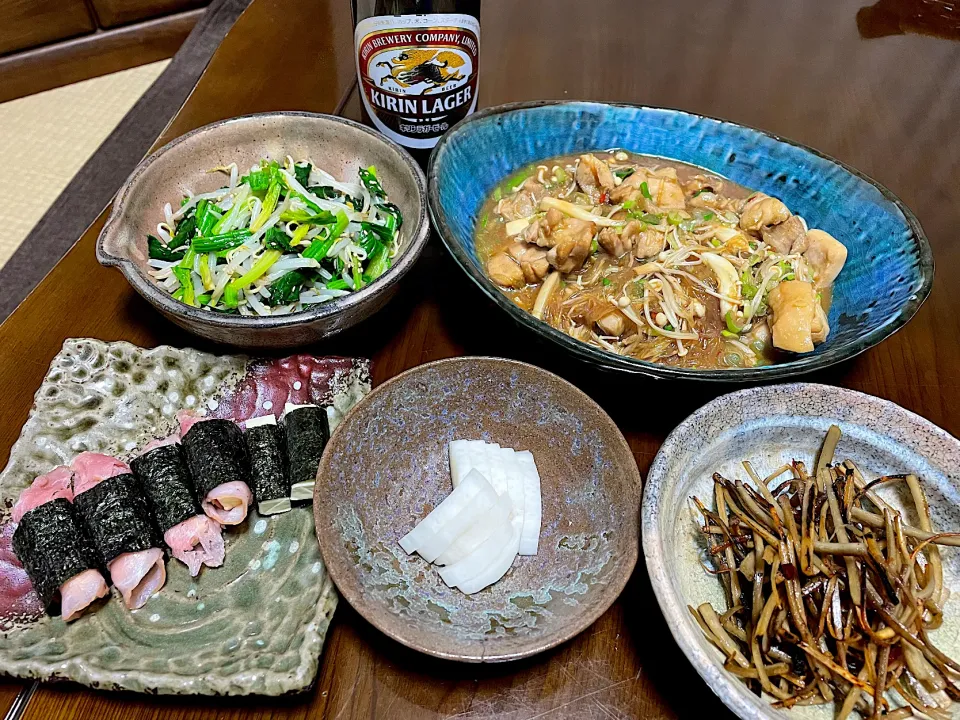 2022.2.3 鶏モモ肉と春雨のピリ辛炒め🍻🍻🍻|ゆみずさん