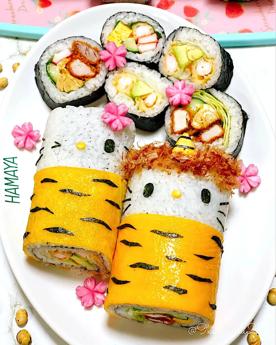 キティちゃんの恵方巻き🎀|くぅちゃんさん