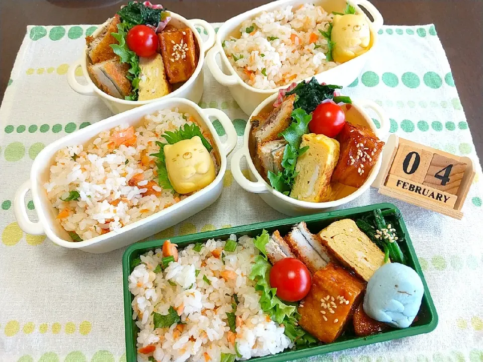 Snapdishの料理写真:🍱今日の息子達のお弁当|tomoさん