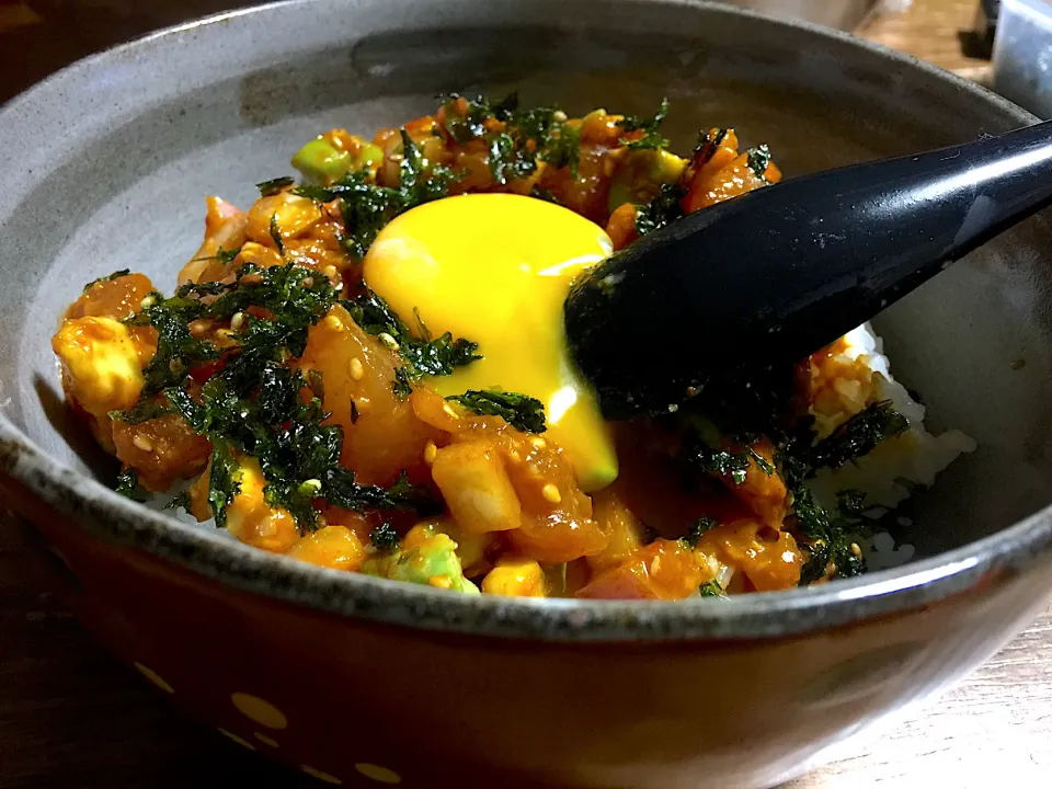 キハダポキ丼！|じゃっきーさん