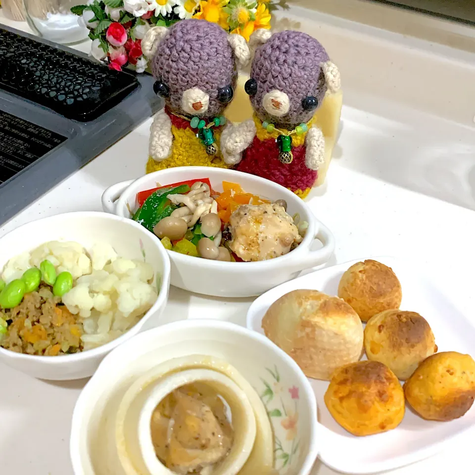 Snapdishの料理写真:晩ごぱん（╹◡╹）|chagashiさん