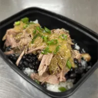 Mojo Pork over rice and beans|jeffさん