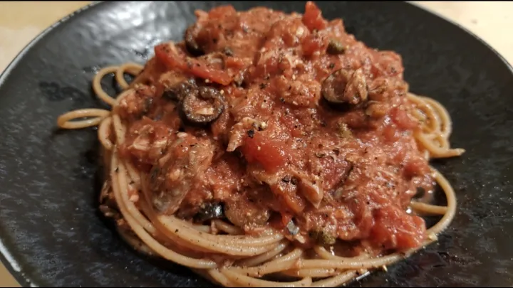 【混ぜるだけ・サバ缶】サバのアラビアータ風パスタ|ちゃんまさん