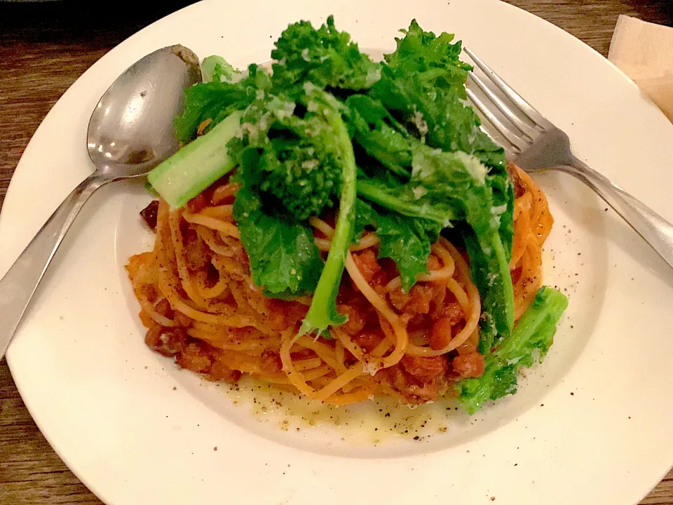 Snapdishの料理写真:タコのボロネーゼパスタ🍝|yumyum😋さん