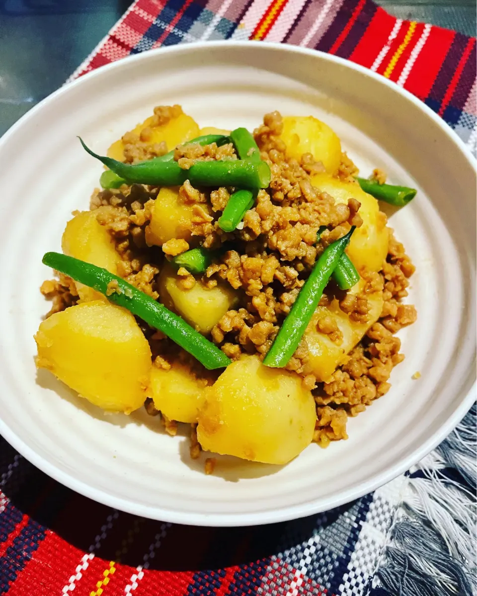 大豆ミートで新じゃが煮|めんちゃんさん