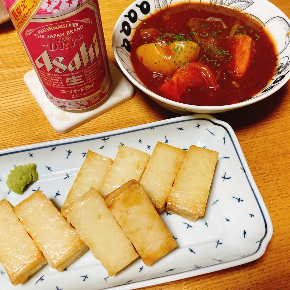 トマト入りビーフシチュー
揚げかまぼこ|naoさん