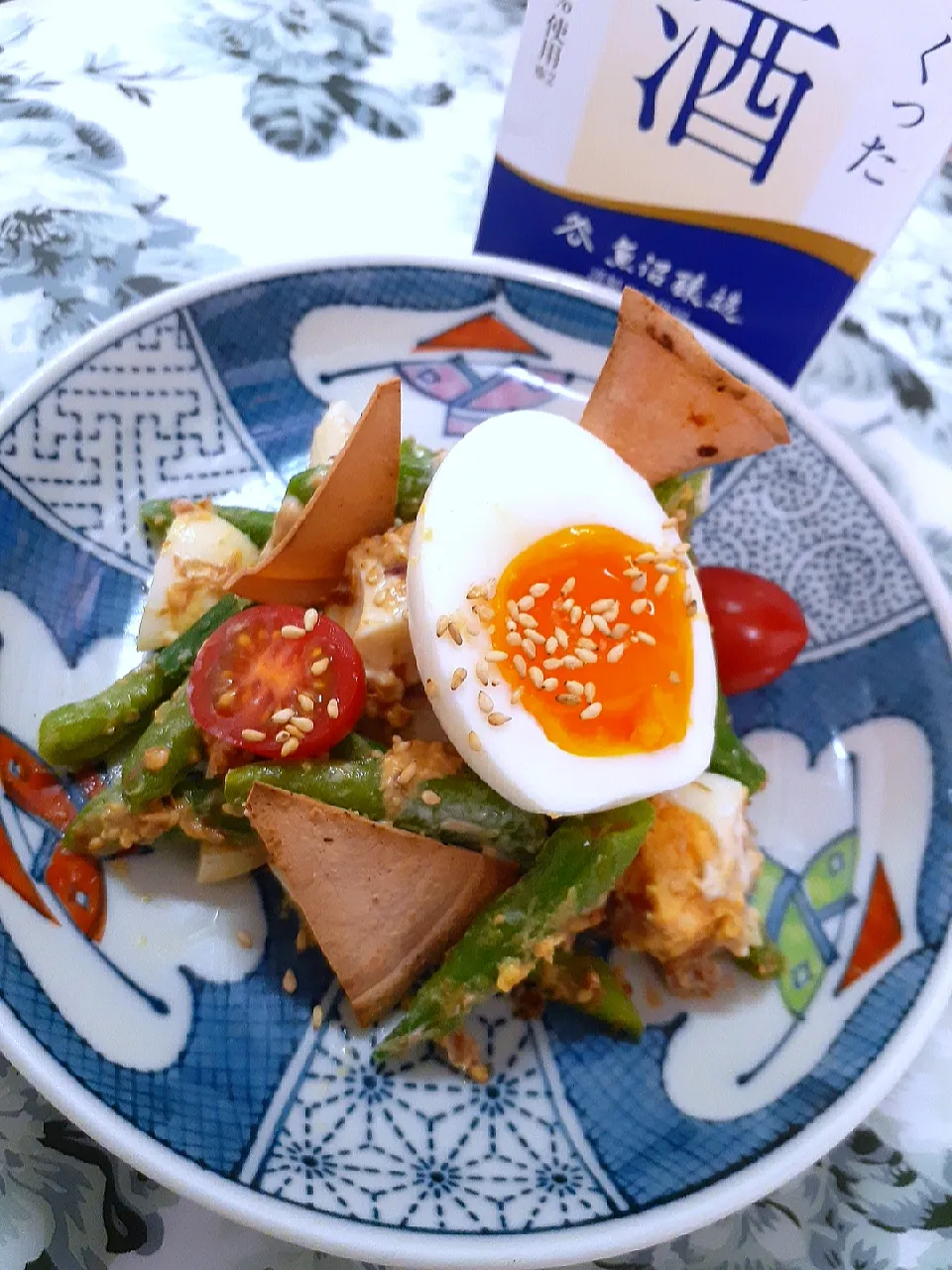 Snapdishの料理写真:🔷🐣玉子といんげんの和風サラダ🥗🔷|@きなこさん