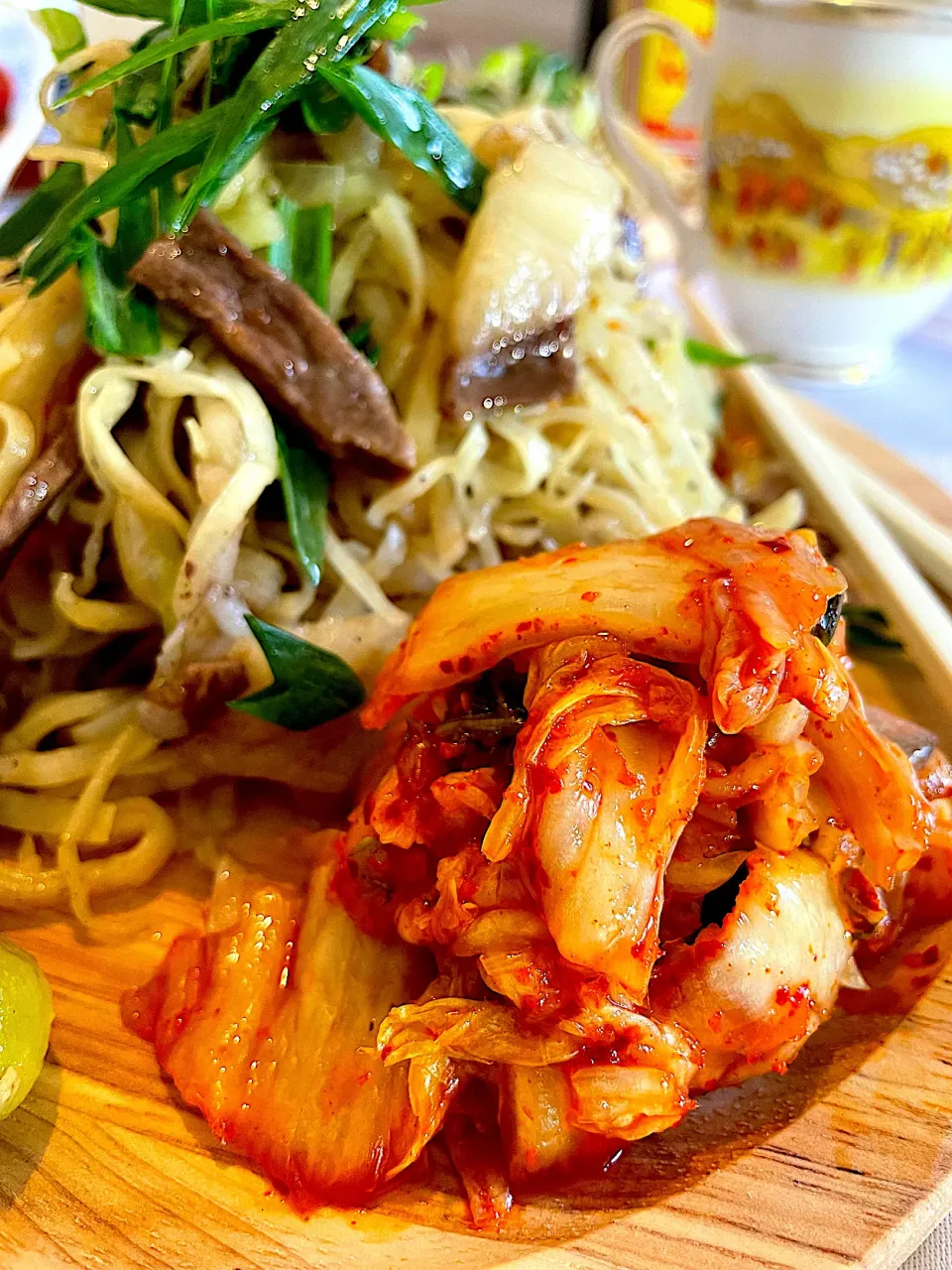 Nice ,good food 😋😋👍👍🍝🍝🥗🥗kimchi Mongolian yaki soba🙋🏻‍♂️🙋🏻‍♂️👏👏|baskaさん