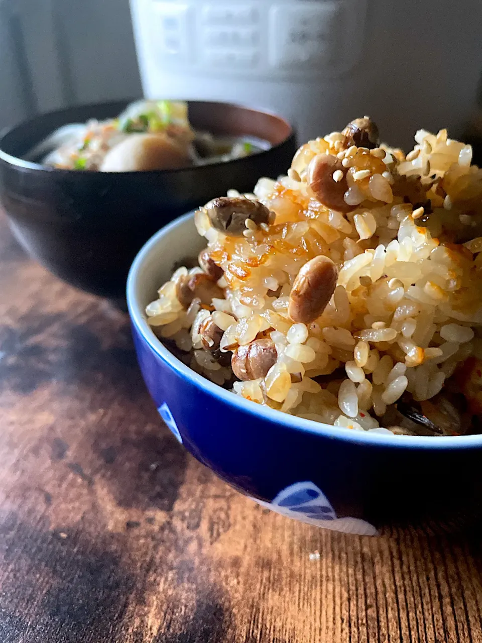 福豆ご飯とご汁〜豆シリーズ|とんちんさん