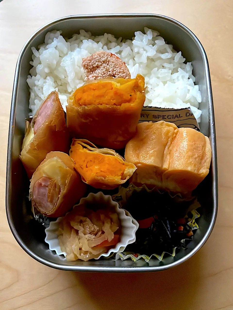 今日の中学生男子弁当🍱|はぴたさん